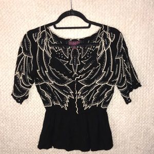 Half Button-up Blouse Fitted